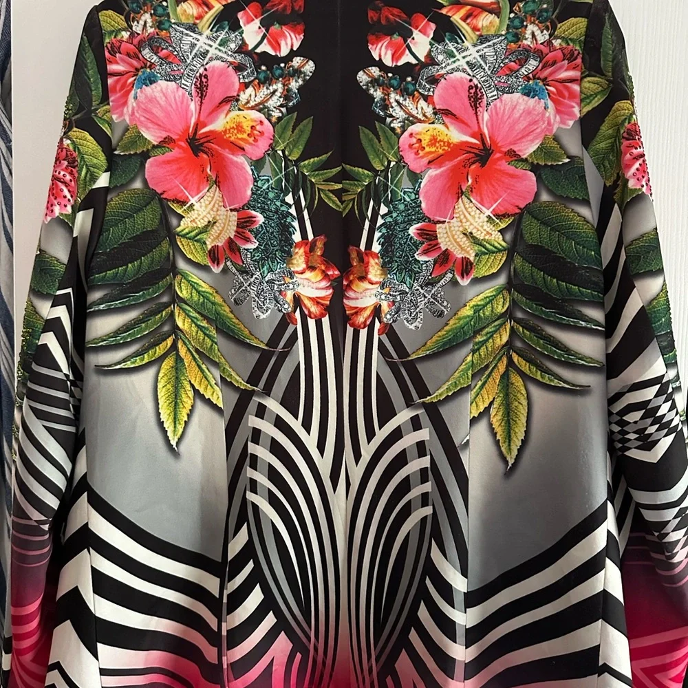 Desigual Multicolor Floral and Geometric Blazer - Picture 4 of 5